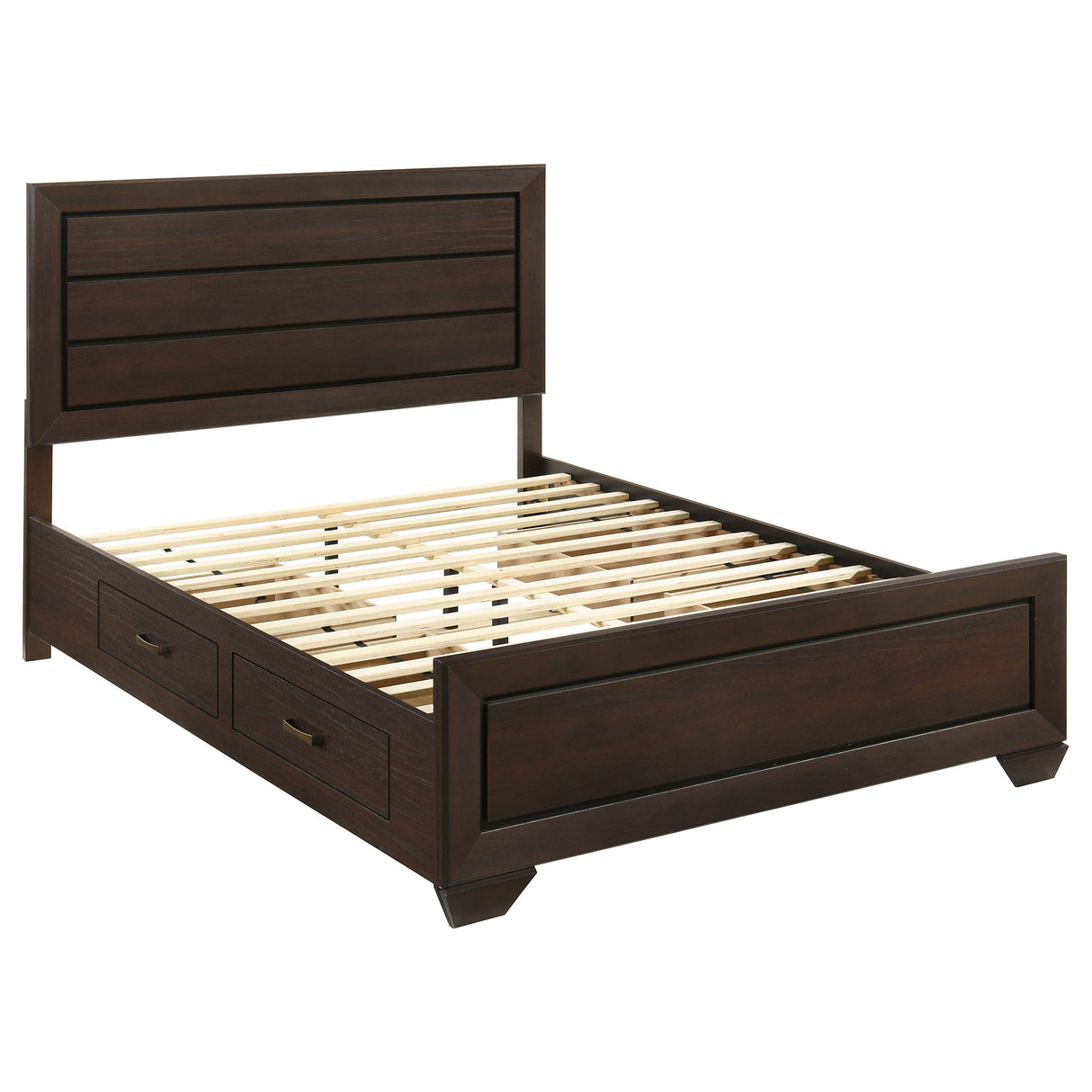 Kauffman Panel Platform Storage Bed - Furniture World