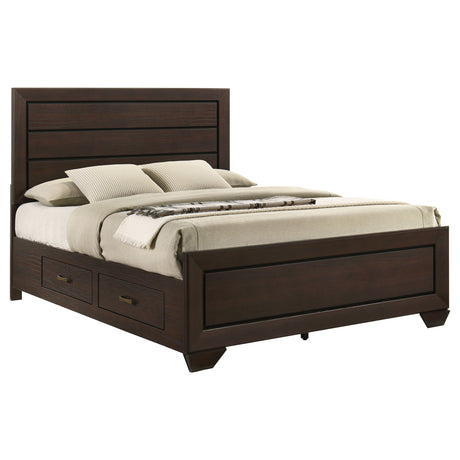 Kauffman Panel Platform Storage Bed - Furniture World