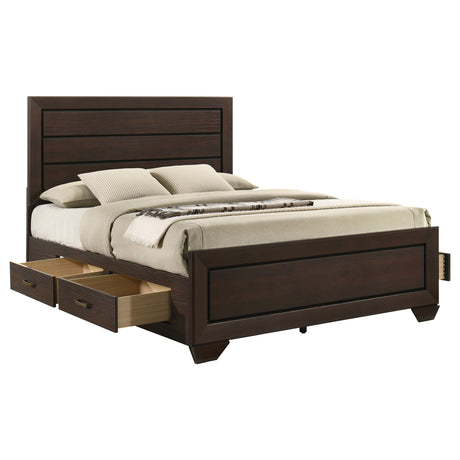 Kauffman Panel Platform Storage Bed - Furniture World