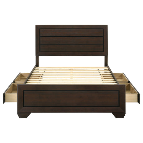 Kauffman Panel Platform Storage Bed - Furniture World