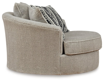 Calnita Oversized Swivel Accent Chair - Furniture World