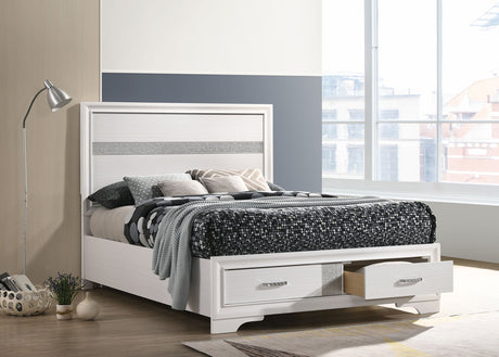 Miranda Panel Platform Storage Bed - Furniture World