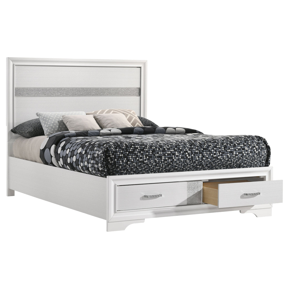 Miranda Panel Platform Storage Bed - Furniture World
