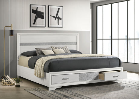 Miranda Panel Platform Storage Bed - Furniture World