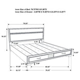 Miranda Panel Platform Storage Bed - Furniture World