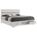 Miranda Panel Platform Storage Bed - Furniture World