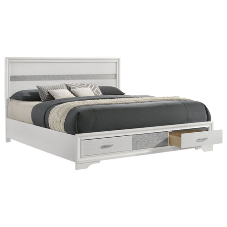 Miranda Panel Platform Storage Bed - Furniture World