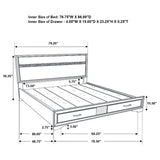 Miranda Panel Platform Storage Bed - Furniture World