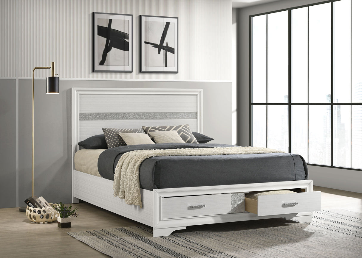 Miranda Panel Platform Storage Bed - Furniture World