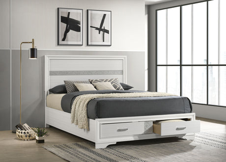 Miranda Panel Platform Storage Bed - Furniture World