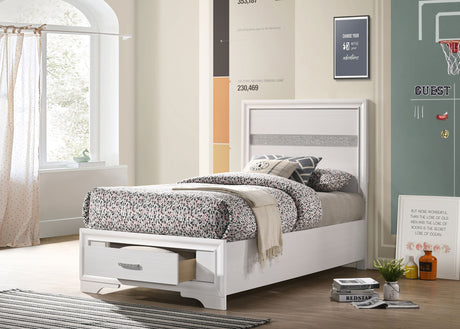 Miranda Panel Platform Storage Bed - Furniture World