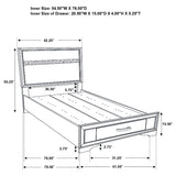 Miranda Panel Platform Storage Bed - Furniture World