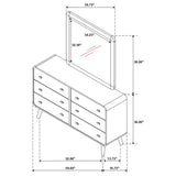 Robyn Dresser with Mirror - Furniture World