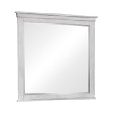 Franco Rectangular Dresser Mirror Antique White - Furniture World