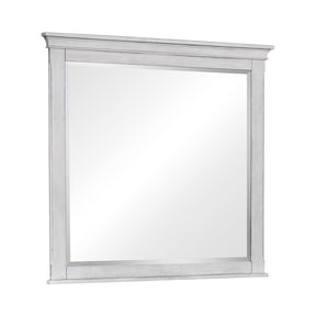 Franco Rectangular Dresser Mirror Antique White - Furniture World