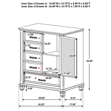 Franco Door Chest - Furniture World