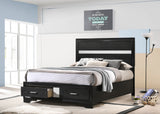 Miranda Panel Platform Storage Bed - Furniture World