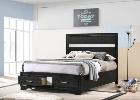 Miranda Panel Platform Storage Bed - Furniture World