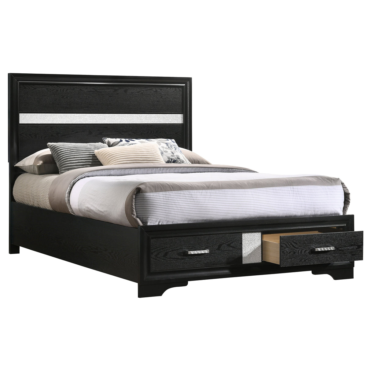 Miranda Panel Platform Storage Bed - Furniture World