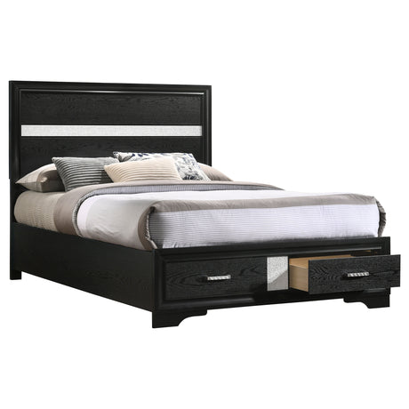 Miranda Panel Platform Storage Bed - Furniture World