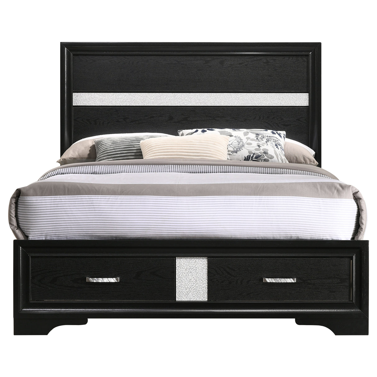 Miranda Panel Platform Storage Bed - Furniture World