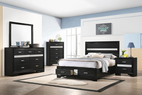 Miranda Panel Platform Storage Bed - Furniture World
