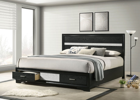 Miranda Panel Platform Storage Bed - Furniture World