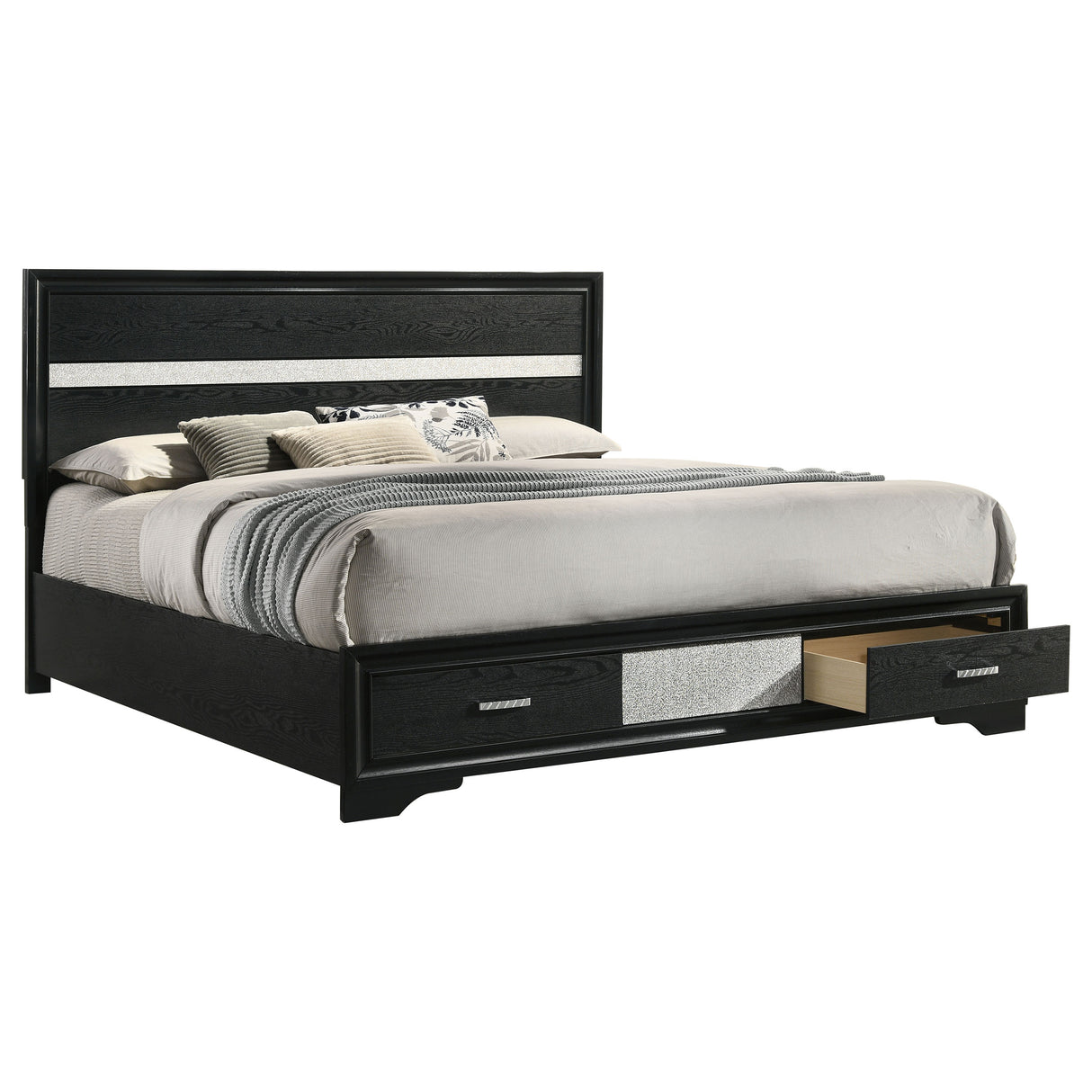 Miranda Panel Platform Storage Bed - Furniture World