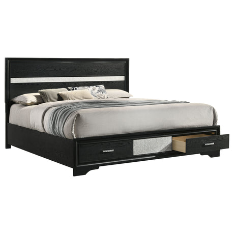 Miranda Panel Platform Storage Bed - Furniture World