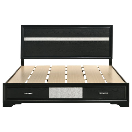 Miranda Panel Platform Storage Bed - Furniture World