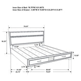Miranda Panel Platform Storage Bed - Furniture World