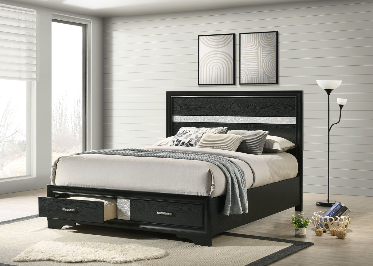 Miranda Panel Platform Storage Bed - Furniture World