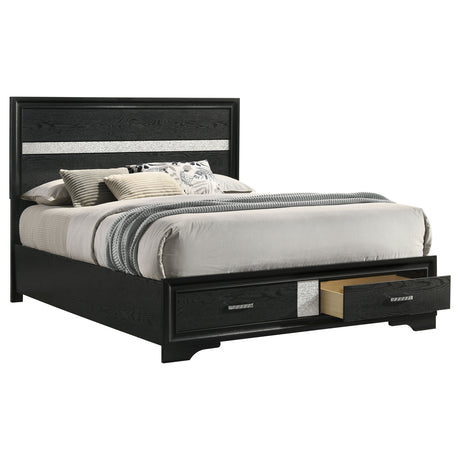 Miranda Panel Platform Storage Bed - Furniture World