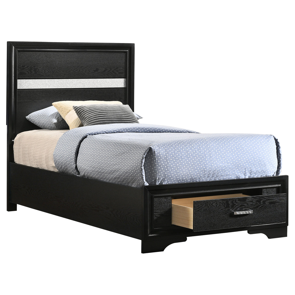 Miranda Panel Platform Storage Bed - Furniture World