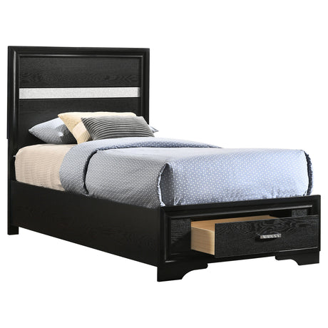 Miranda Panel Platform Storage Bed - Furniture World