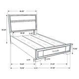 Miranda Panel Platform Storage Bed - Furniture World