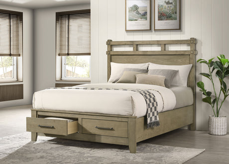 Hazlewood Panel Platform Storage Bed - Furniture World