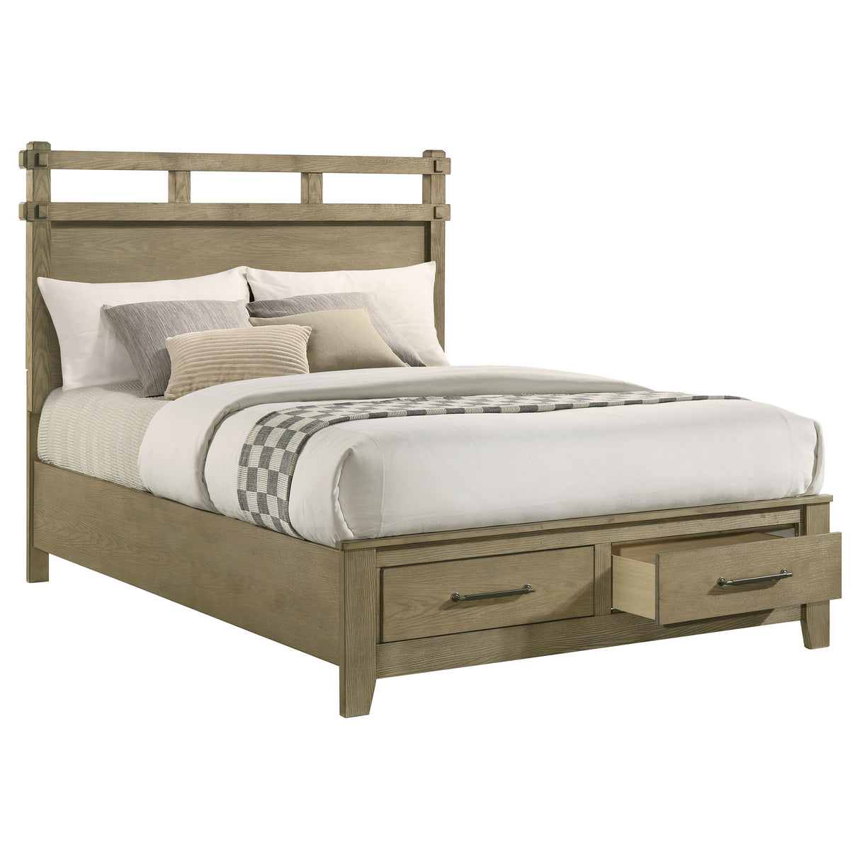 Hazlewood Panel Platform Storage Bed - Furniture World