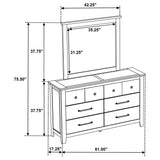 Hazlewood Dresser with Mirror - Furniture World