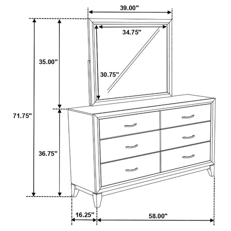 Watson Dresser with Mirror - Furniture World