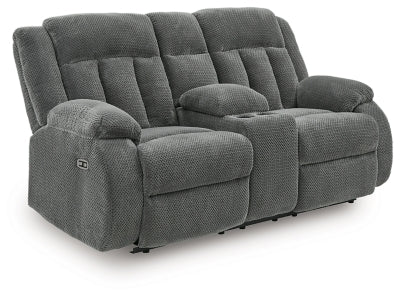 Observation Power Reclining Loveseat with Console - Furniture World