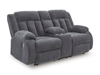 Observation Power Reclining Loveseat with Console - Furniture World