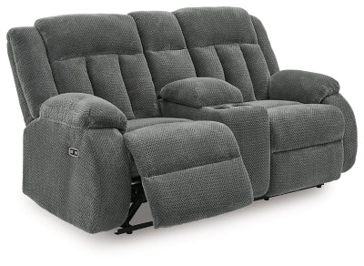 Observation Power Reclining Loveseat with Console - Furniture World