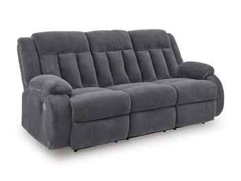 Observation Power Reclining Sofa with Drop Down Table - Furniture World