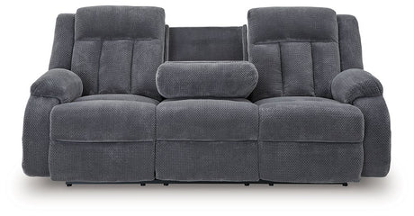 Observation Power Reclining Sofa with Drop Down Table - Furniture World