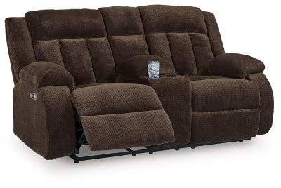 Observation Power Reclining Loveseat with Console - Furniture World
