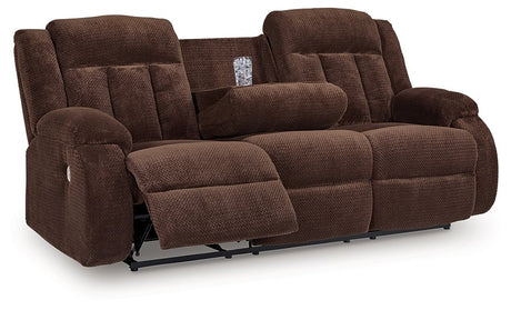 Observation Power Reclining Sofa with Drop Down Table - Furniture World