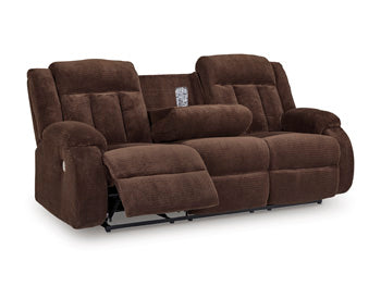 Observation Power Reclining Sofa with Drop Down Table - Furniture World