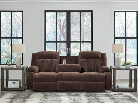 Observation Power Reclining Sofa with Drop Down Table - Furniture World