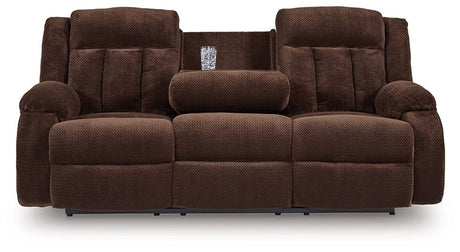 Observation Power Reclining Sofa with Drop Down Table - Furniture World
